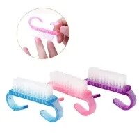 2Pcs Multi Purpose Handle Grip Nail Brush, Fingernail Scrub Cleaning Brushes for Toes and Nails Cleaner, Pedicure Brushes for Men and Women 2 in Pack