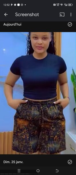 Short en soie imprimé pour femme