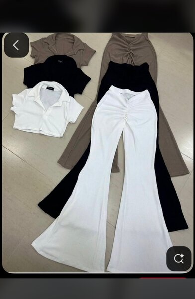 Ensemble pantalon et top élégant