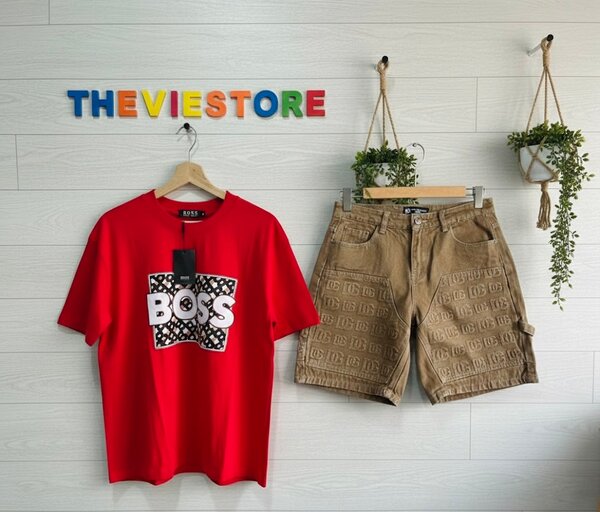 T-shirt BOSS rouge pour hommes