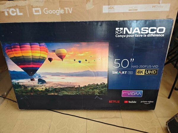TV nasco 50 pouces Vidaa 4k Android prix :
