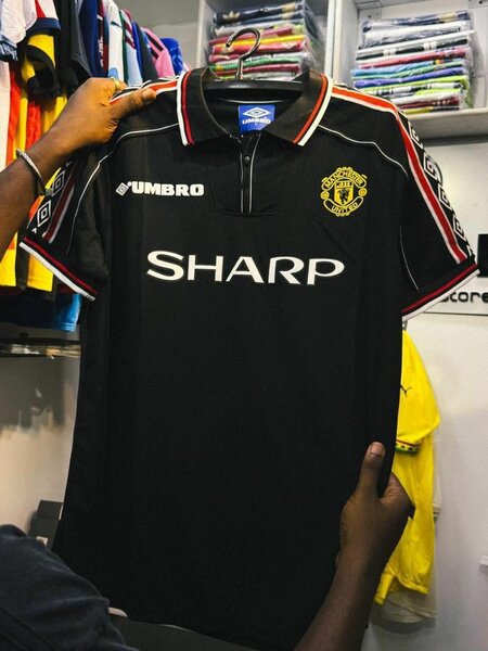 Maillot football vintage noir