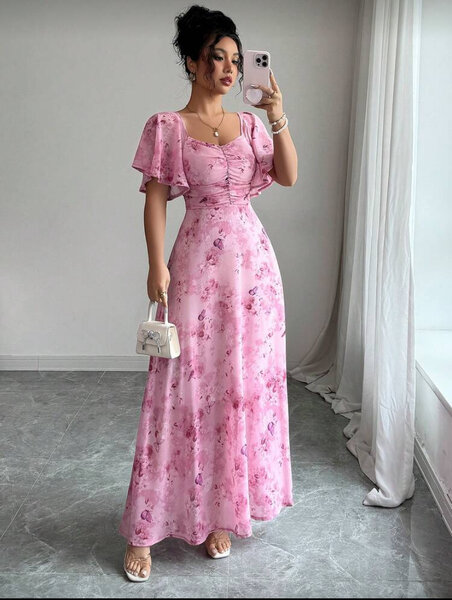 Robe longue florale élégante