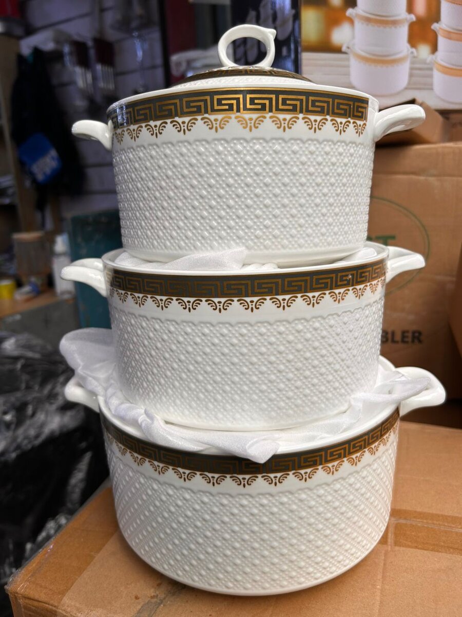 Set de 3 récipients à soupe