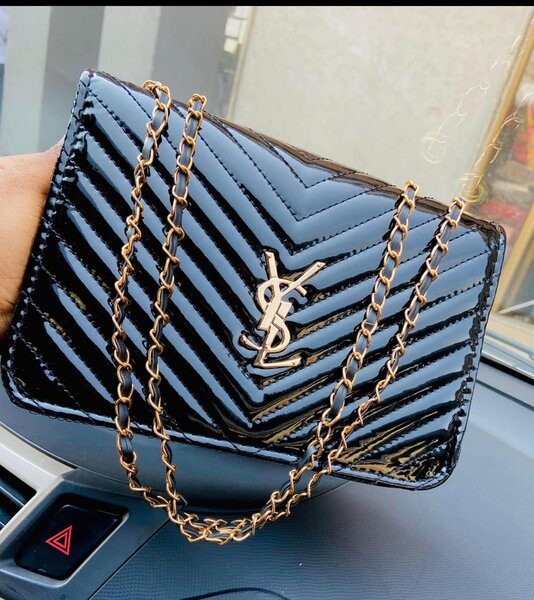 Medium-sized black handbag