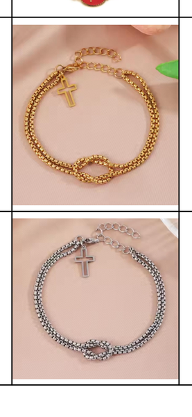 Bracelet croix élégante