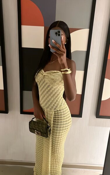 Robe élégante en crochet