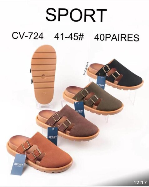 Sandales compensées pour homme