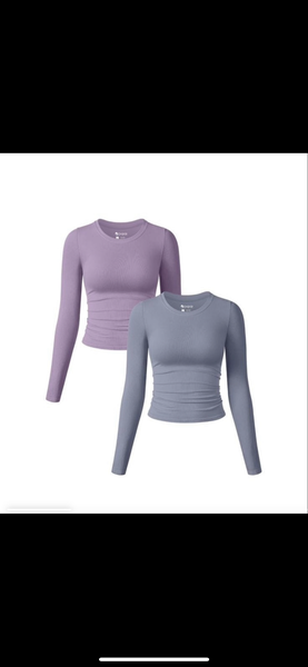 Lot de tops manches longues et courtes