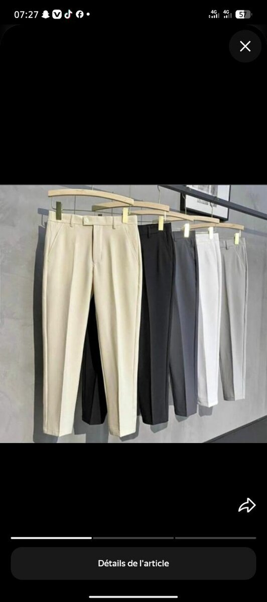 Pantalons élégants pour homme