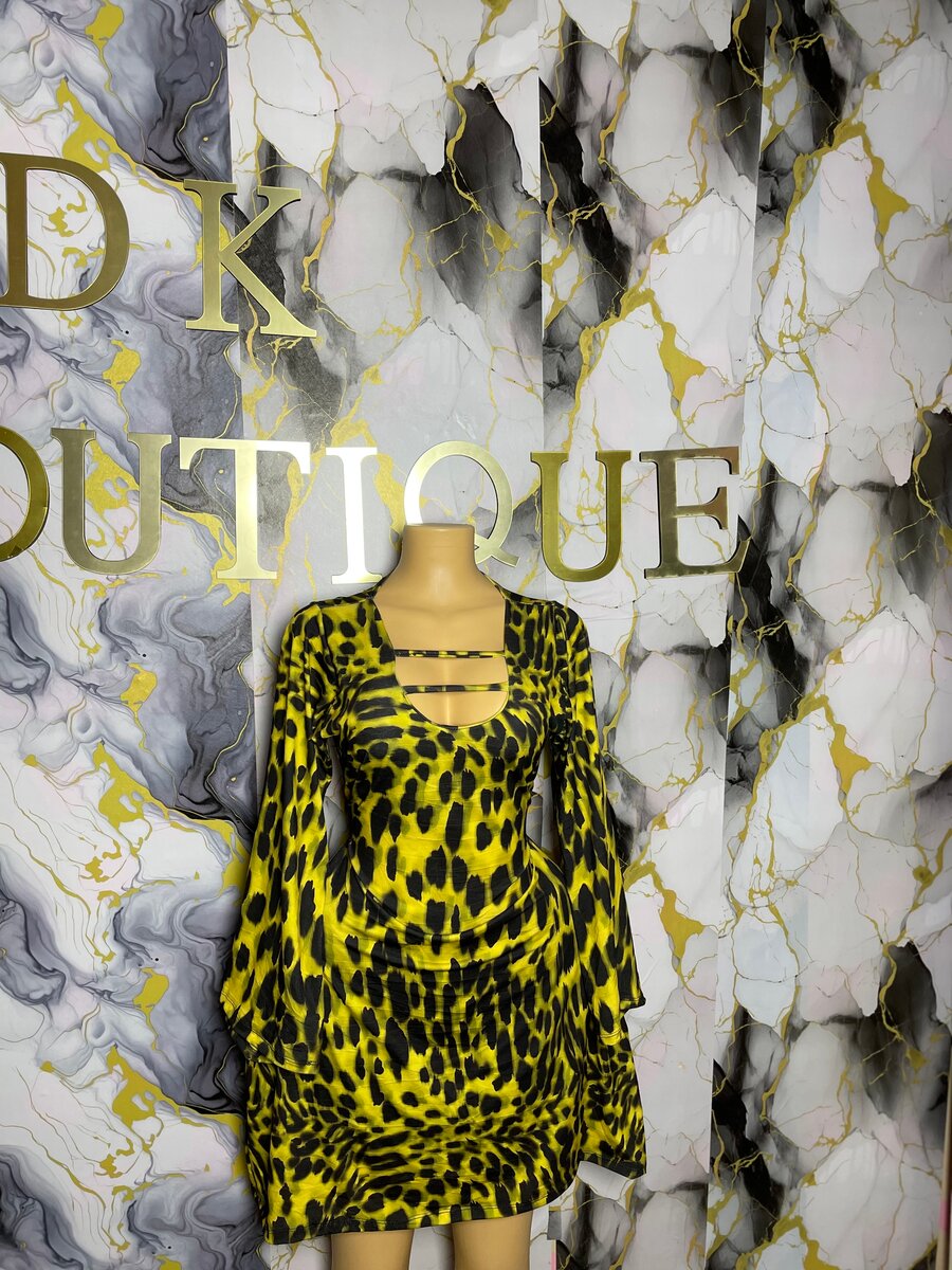 Robe Mini Évasée Imprimée