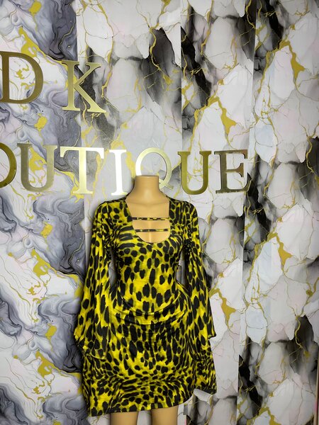 Robe Mini Évasée Imprimée