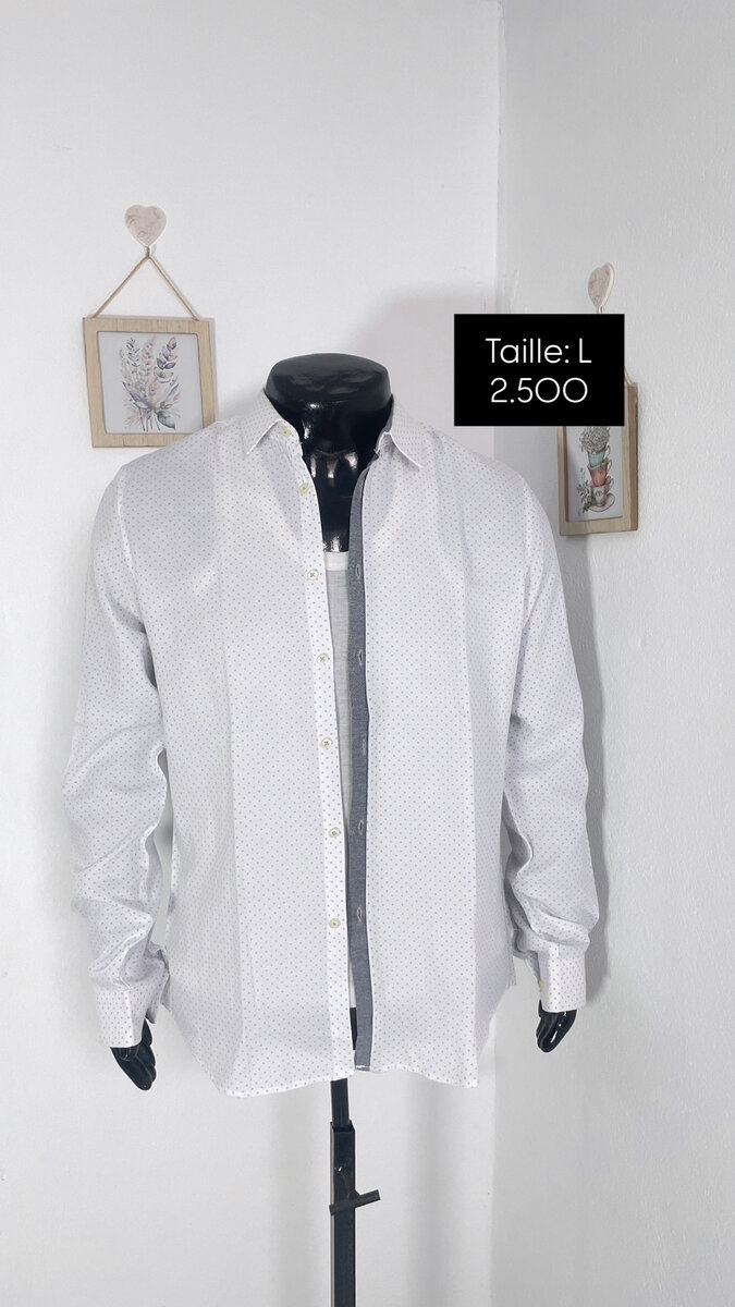 Chemise homme élégante blanche