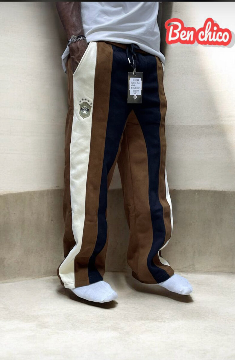 Pantalons À Bandes Colorées Homme