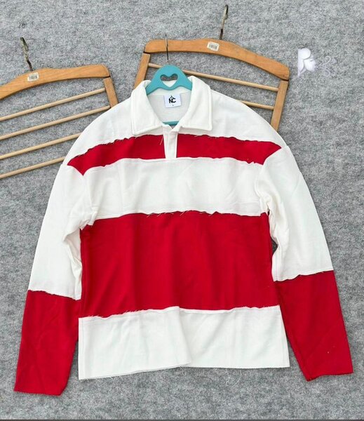 Pull-over rayé en coton