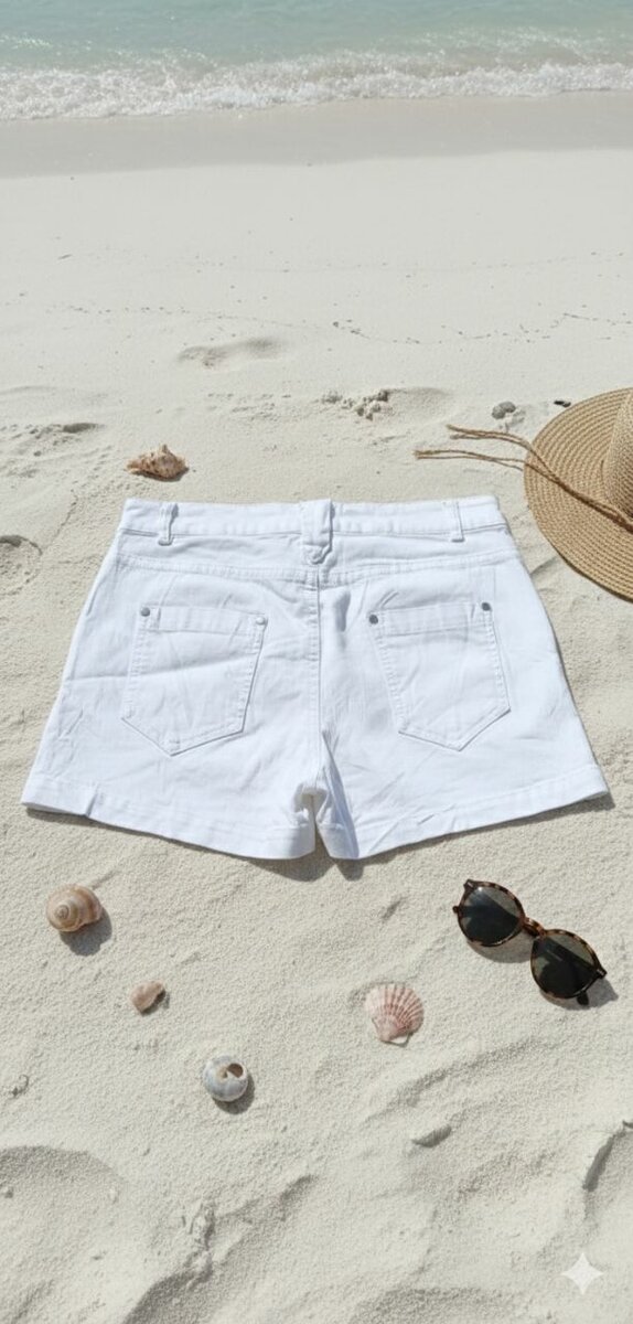 Shorts blancs en jupe