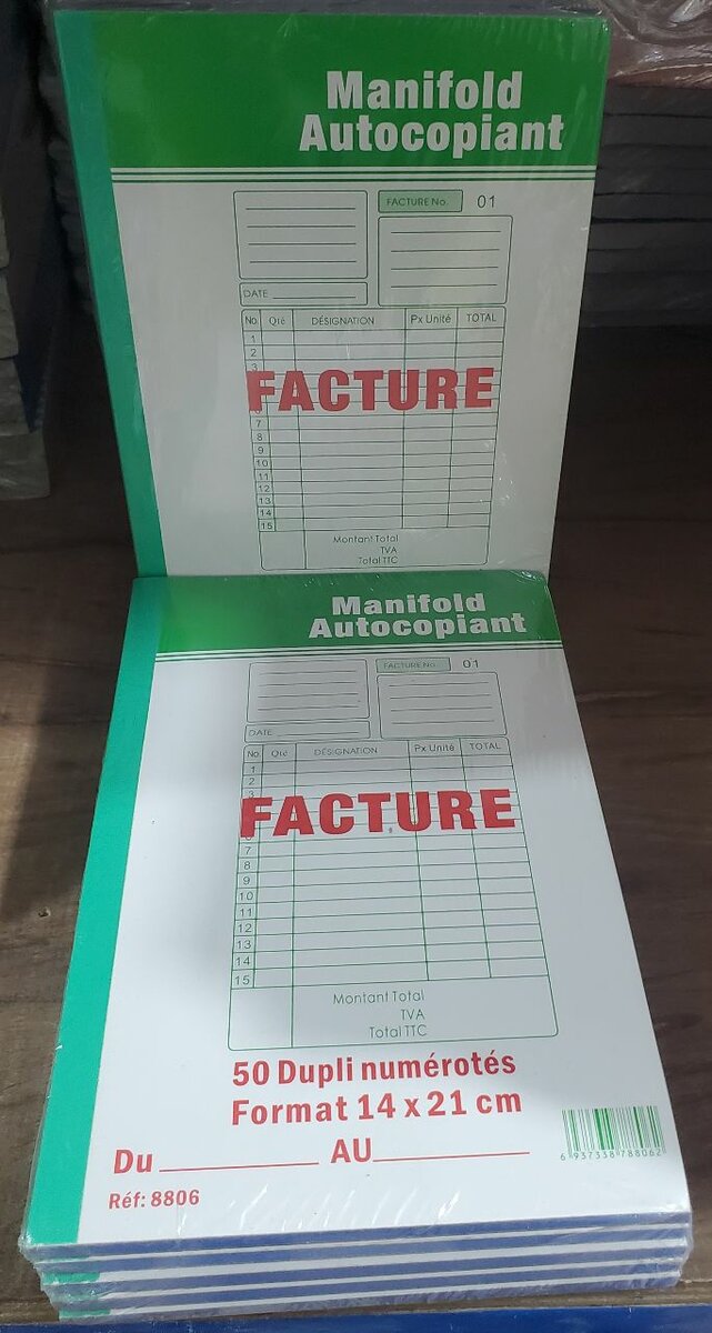 Manifold Facture Autocopiant