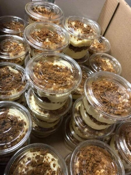 Petit pot de gâteau à la crème