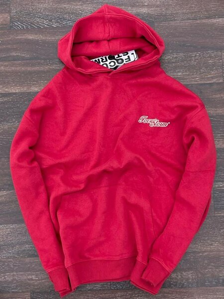 Sweat à capuche rouge homme
