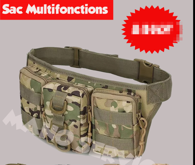 Tactique taille sac, camouflage