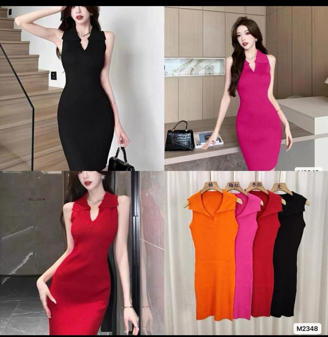 Knitted short dresses