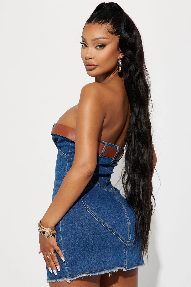 FASHIONNOVA DENIM DRESS