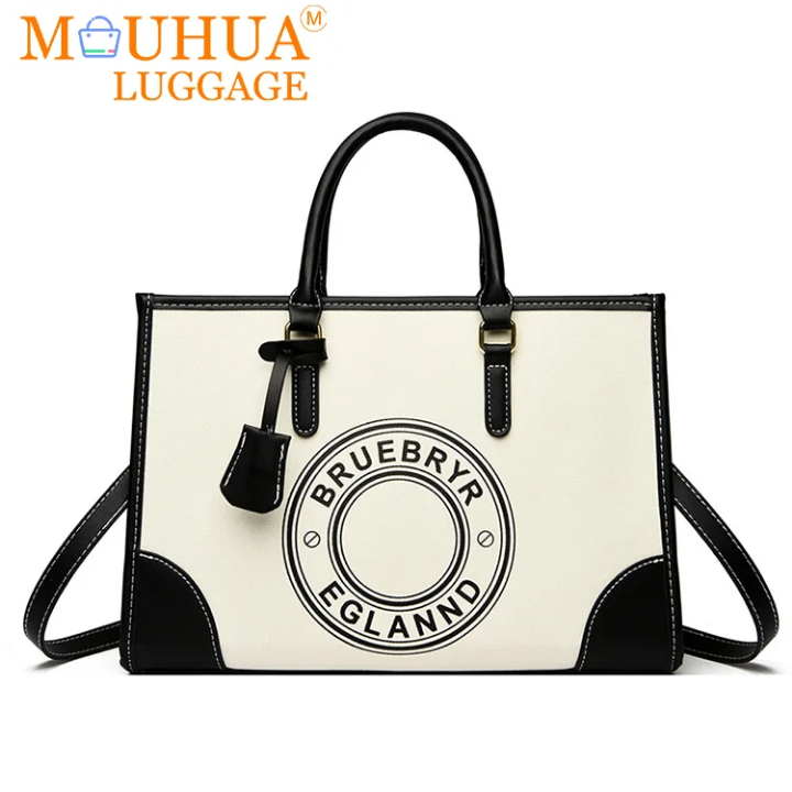 Sac à main élégant noir et blanc