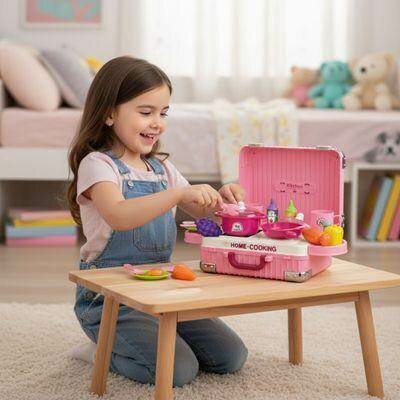 Cuisine de jeu portable pour enfants