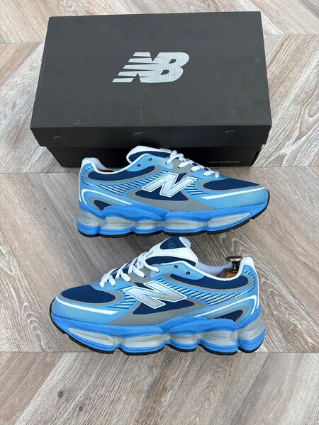 Baskets running homme bleu
