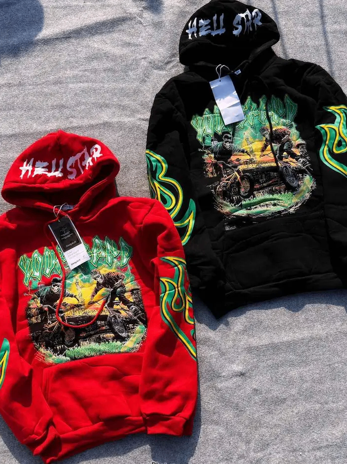 Sweat à capuche moto stylé