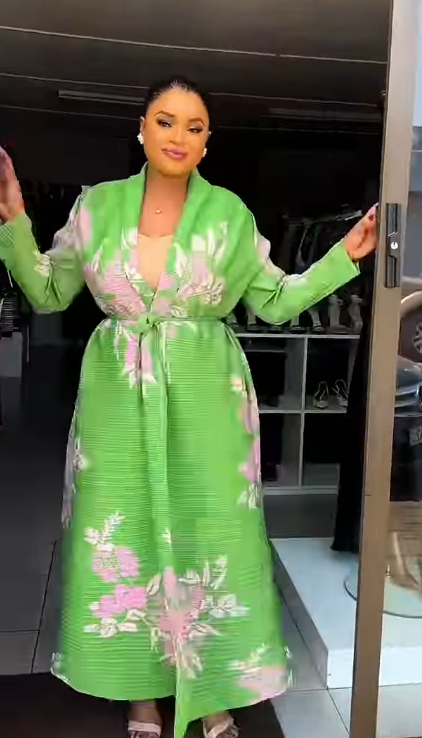 Women's Long Dress with Floral Print