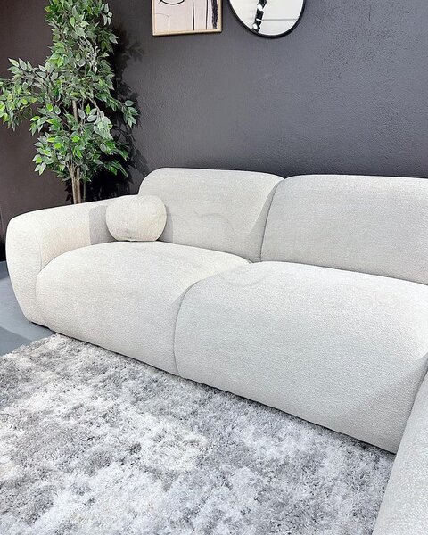 Canapé d’angle moderne beige