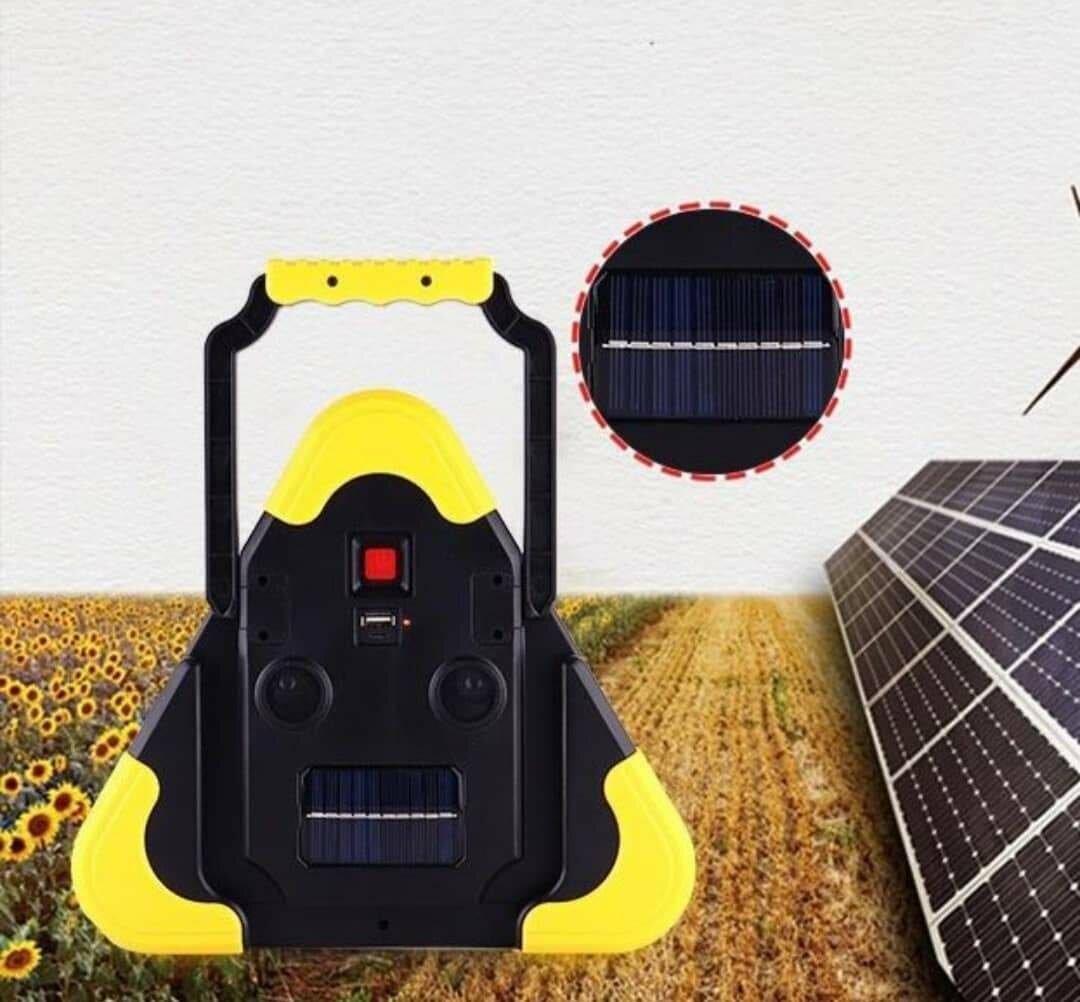 Triangle de signalisation+lampe rechargeable solaire+powerba