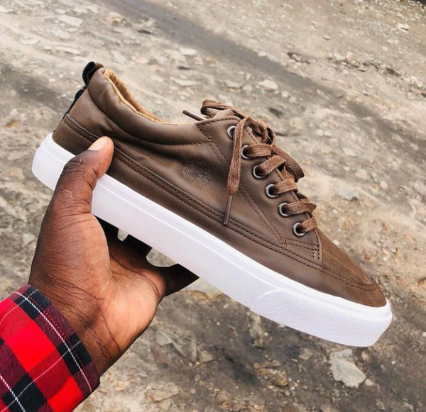 Golf Leather brown sneakers