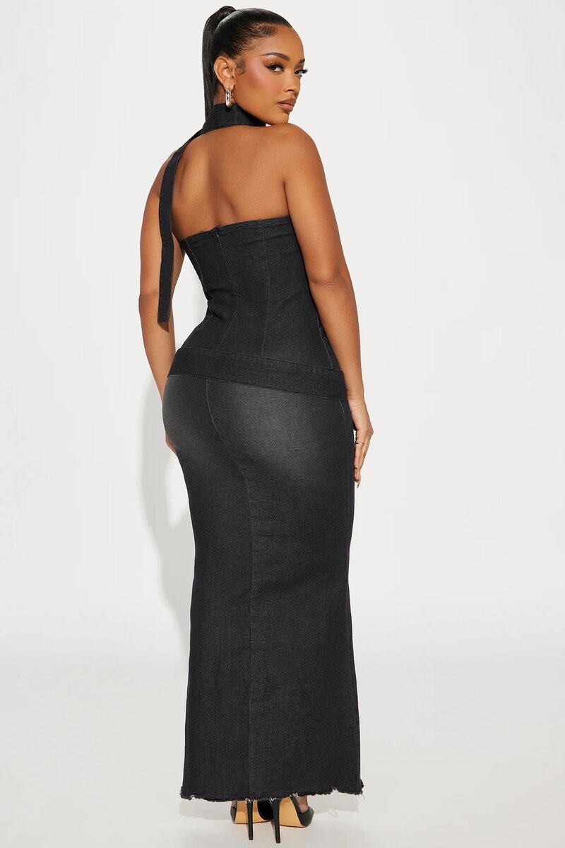 FASHIONNOVA DENIM DRESS