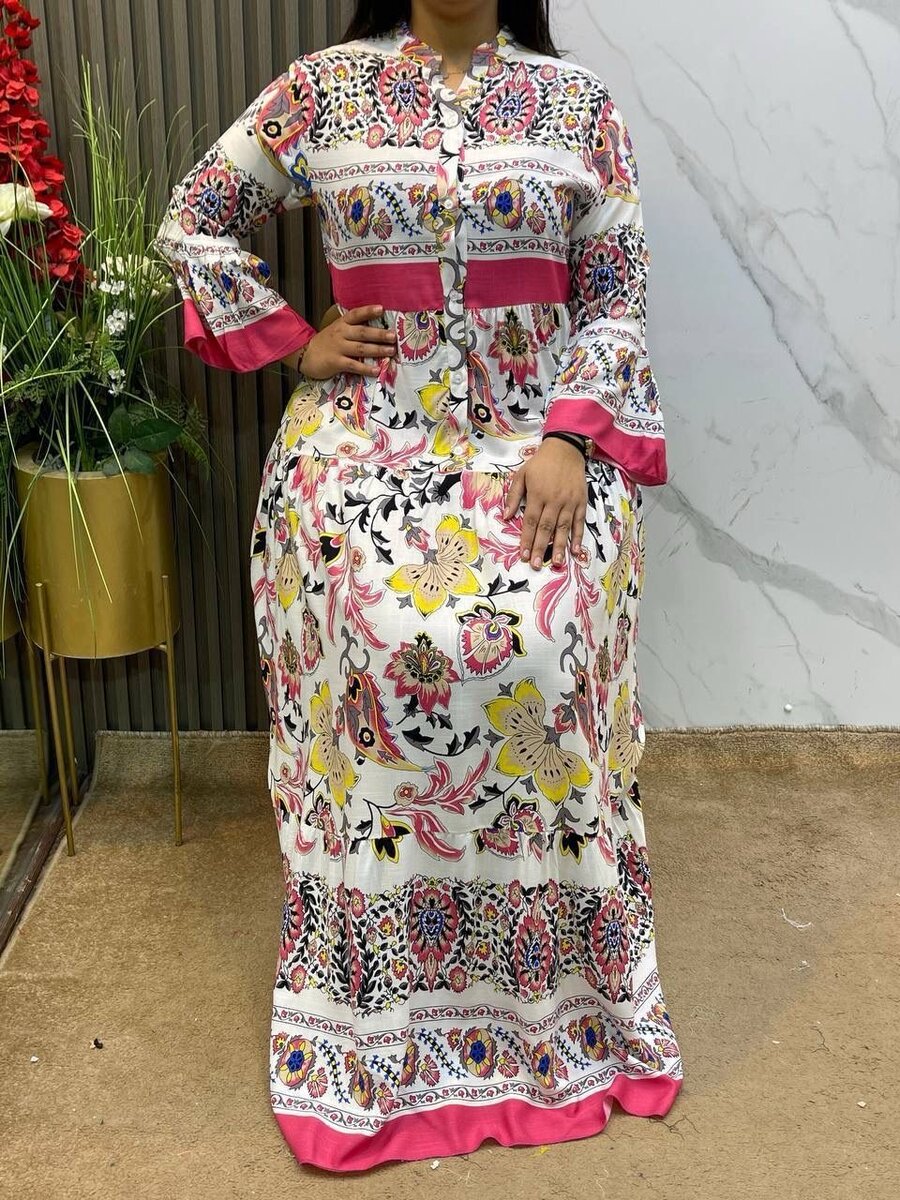 Robe Marocain à motifs colorés