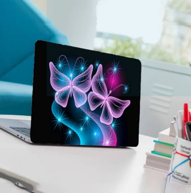 Butterfly Laptop Back Skin-Laptop Skin Vinyl Sticker Decal, 13 13.3 14.6 15 15.4 15.6 inch Laptop Skin Sticker Cover For All Laptops