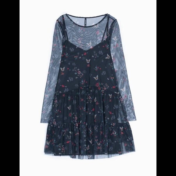 Robe Fleurie à Superpositions