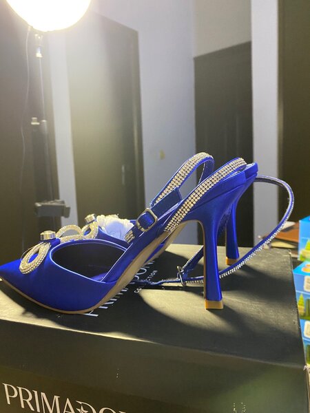 Escarpins bleus élégants