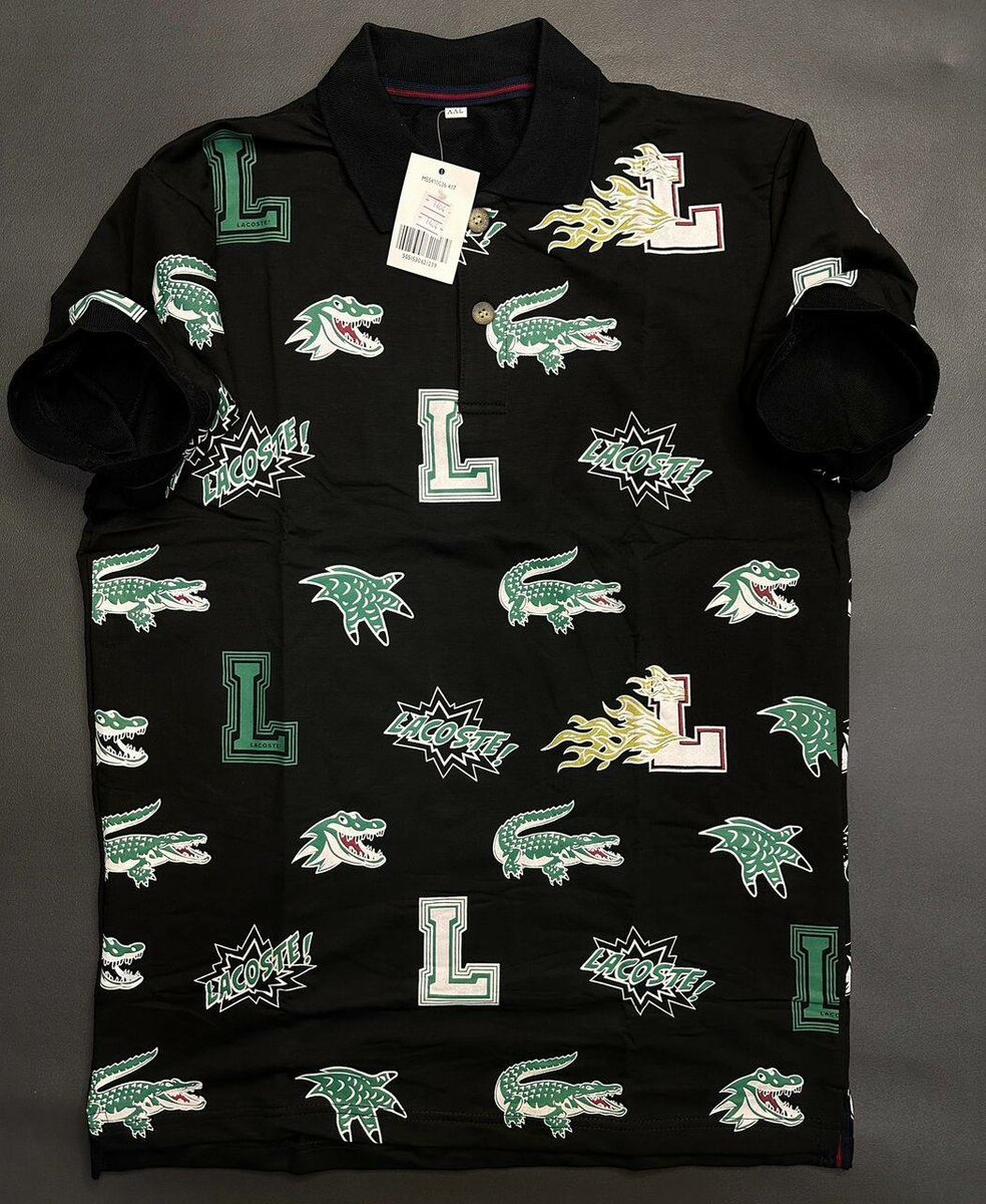 Polo imprimé crocodile pour homme