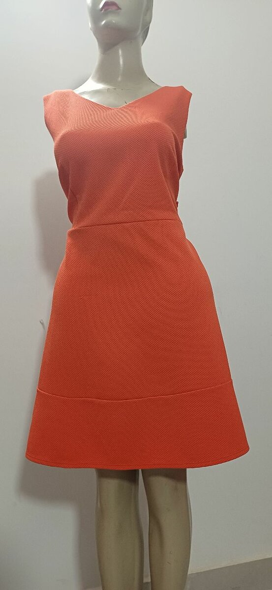 Robe sans manches orange