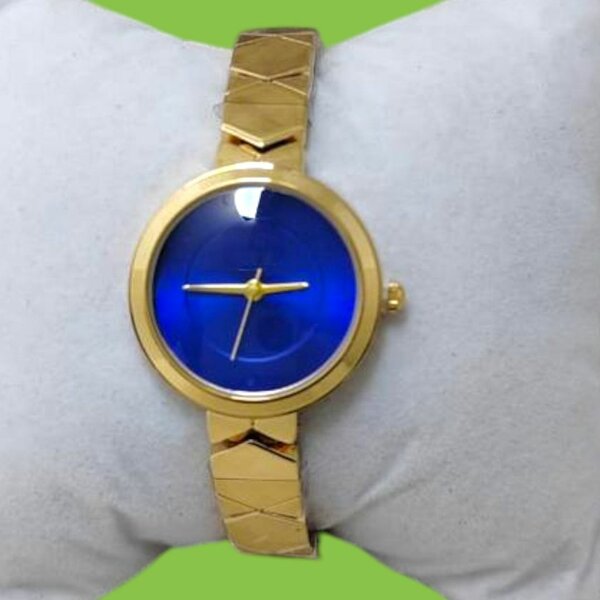 Montre Bracelet Or et Bleu