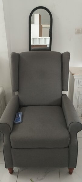 Fauteuil inclinable gris élégant