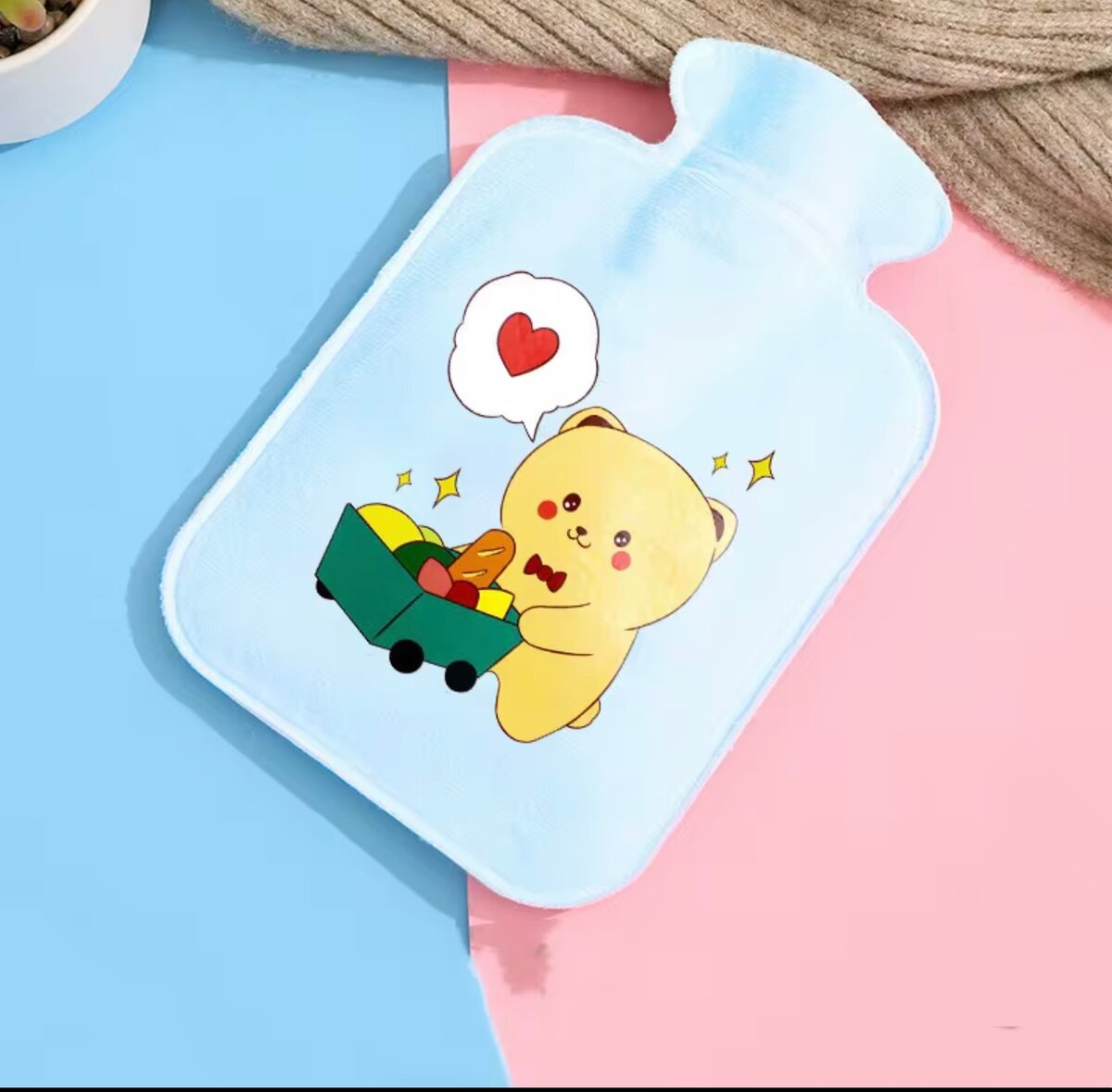 Bouillotte peluche dessin animé