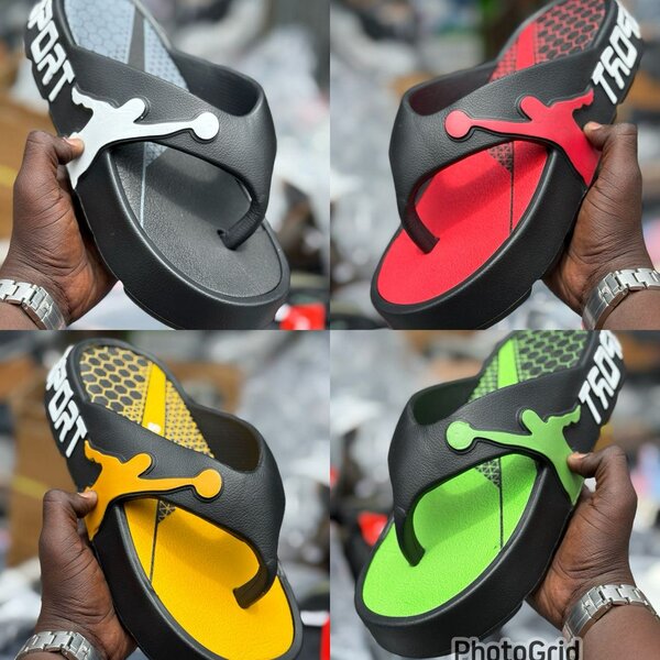 Tongs colorés "Just Do It"