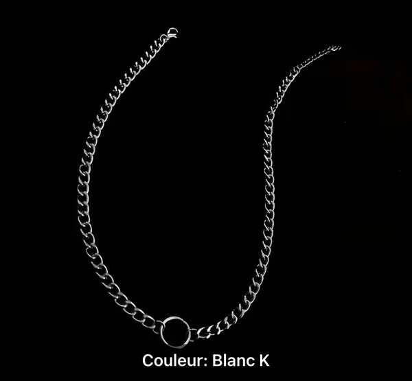 Collier Chaîne Cercle Audacieux