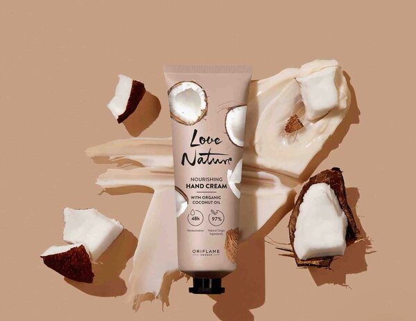 NOURISHING HAND CREAM  WITH ORGANIC COCONUT OIL