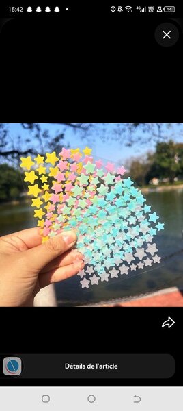 Autocollants Étoilés Multicolores