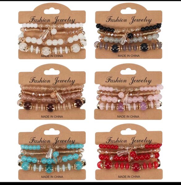 Bracelet élastique perles mode