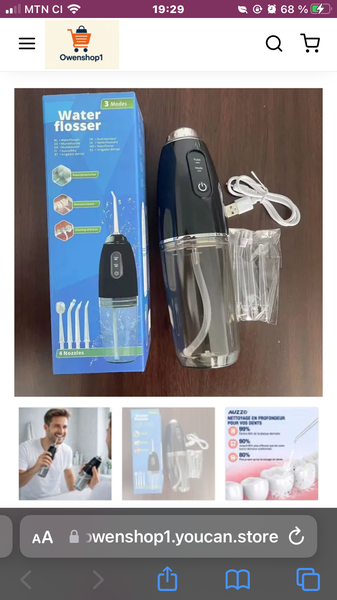 Hydropulseur dentaire portable 3 modes